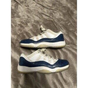 Size 6.5 (GS) - Jordan 11 Retro 2019 Low Navy Snakeskin